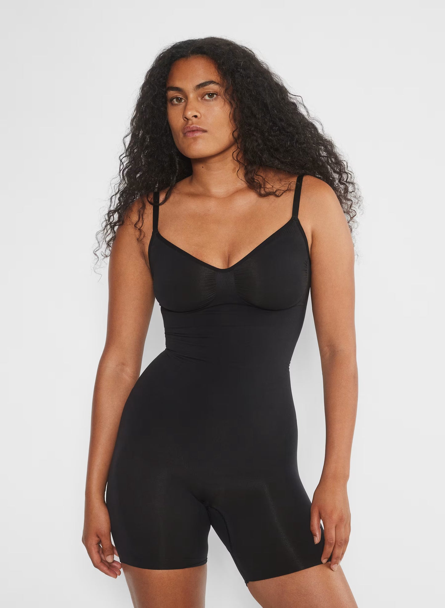 SKINTY™ Seamless Mid-Thigh Bodysuit black